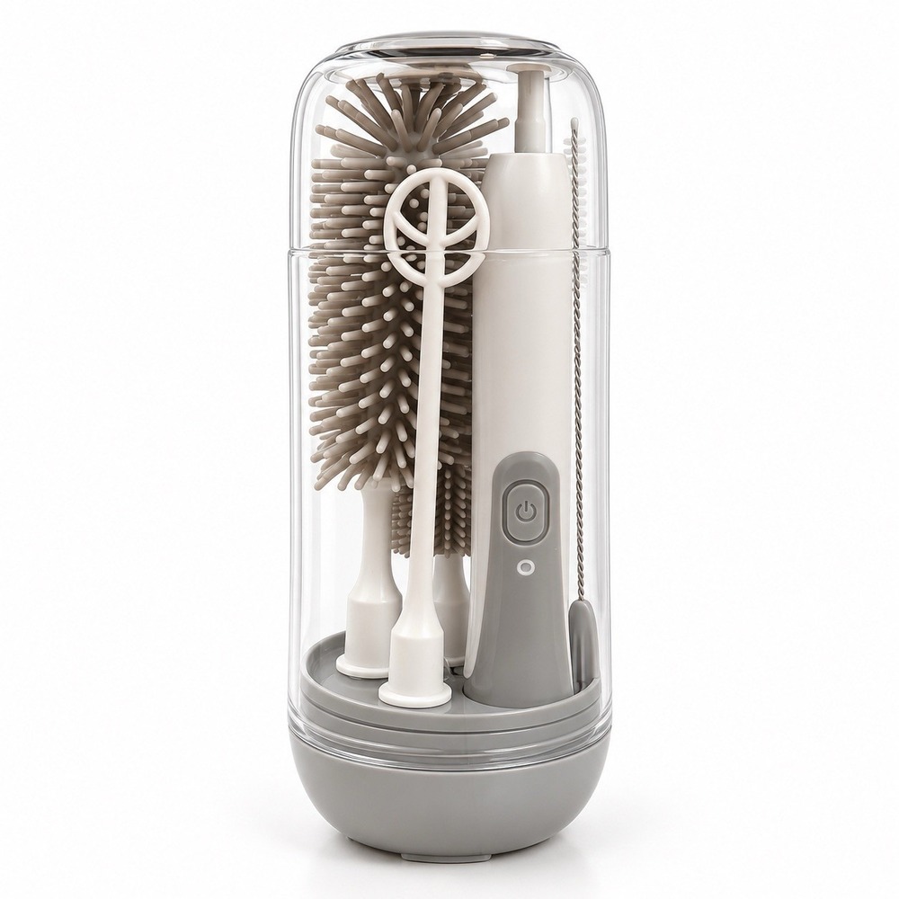 Orzbow Baby Bottle Straw Brush Cleaning Sterilizing Set Rechargeable Travel